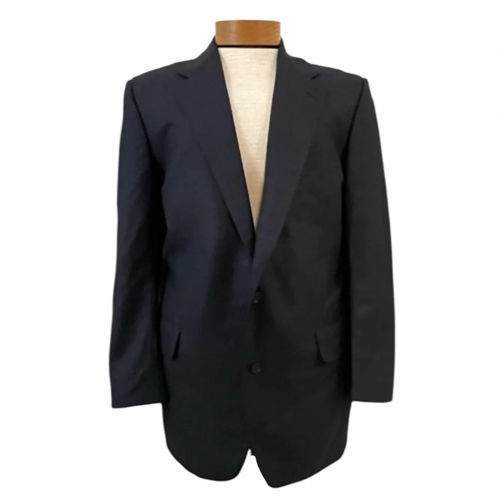 Brooks Brothers Navy Blazer Men's 42R 100%‎ Wool Classic Preppy Office